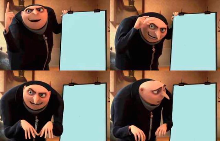 Gru's Plan meme about The Feed